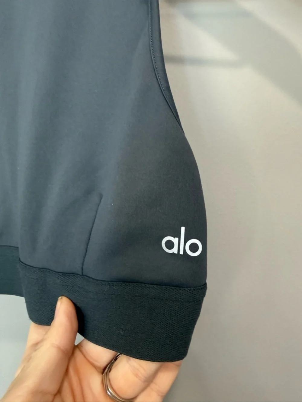 Alo Women's‎ Black High-Neck Sports Bralette